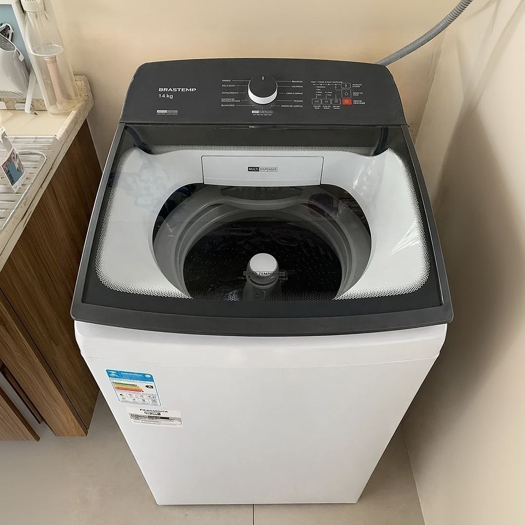Máquina de Lavar Brastemp 14Kg Branca Smart Sensor- BWJ14AB 127v