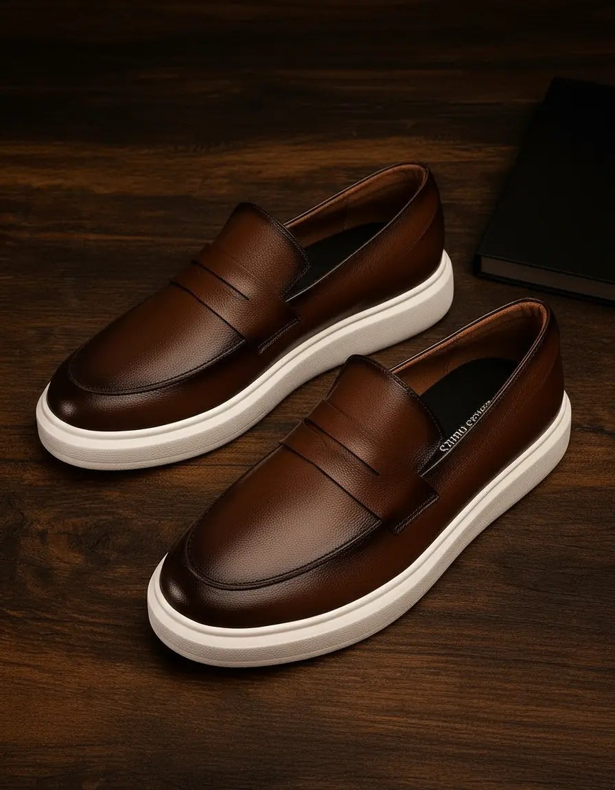 Sapato Masculino Mocassim Loafer Couro Casual Comfort Luxo (37 ao 46)