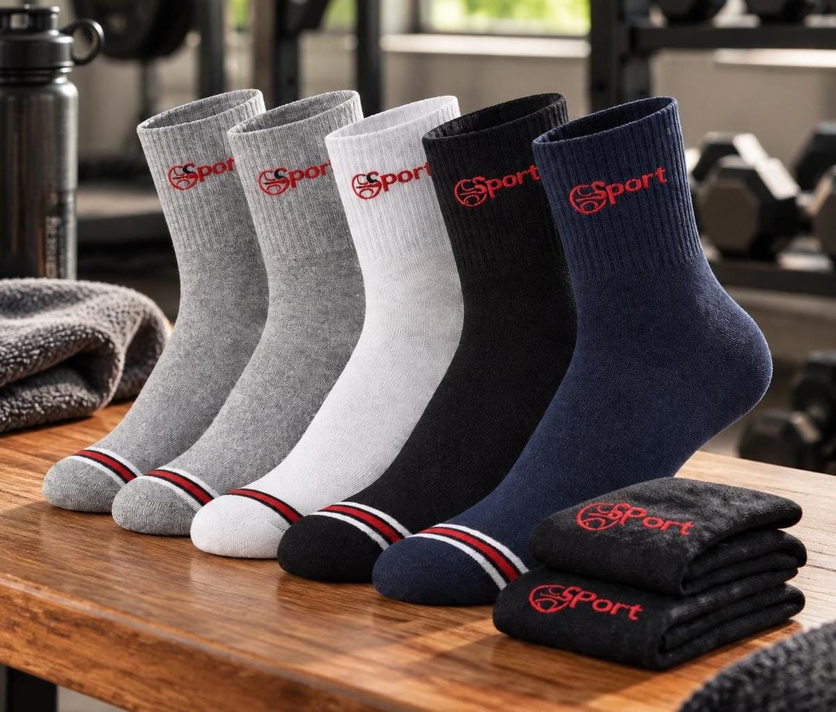 Kit 12 Pares Meia Cano Médio Conforto Original Atacado Sport 40-46 ​