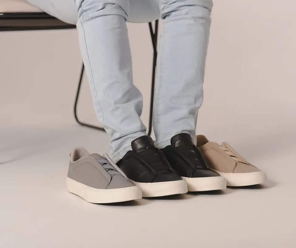 Tênis Masculino Spark Casual Ajuste Elástico Solado Borracha (38 ao 43)
