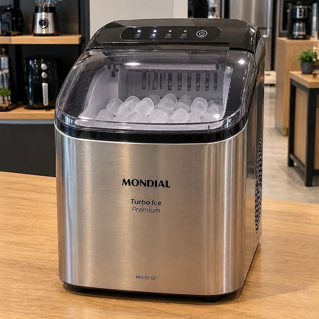Máquina de Gelo Turbo Ice Premium, Mondial, 130W - MG-12-GI 220V