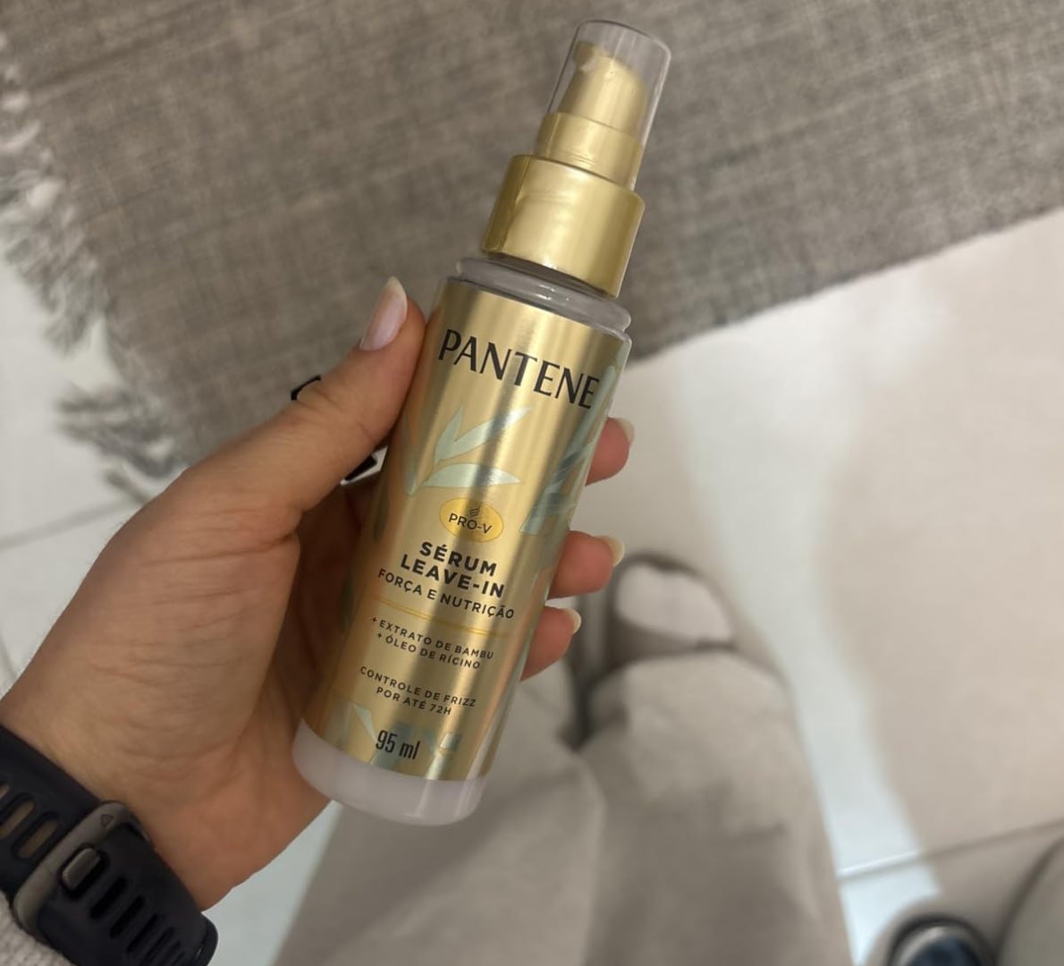 Pantene Sérum Leave-in Bambu Força Nutrição Controle de Frizz 95 ml