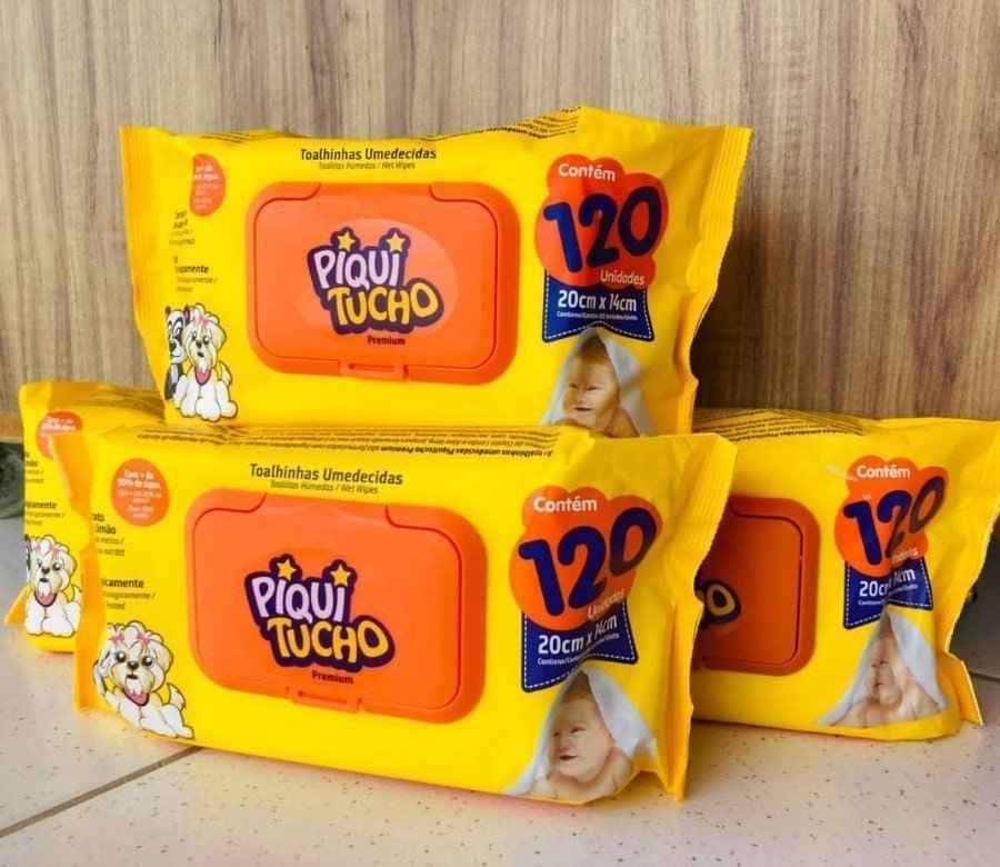 PIQUITUCHO Toalhinhas Umed Premium 1 Unidade Com 120 Lenços Umedecidos