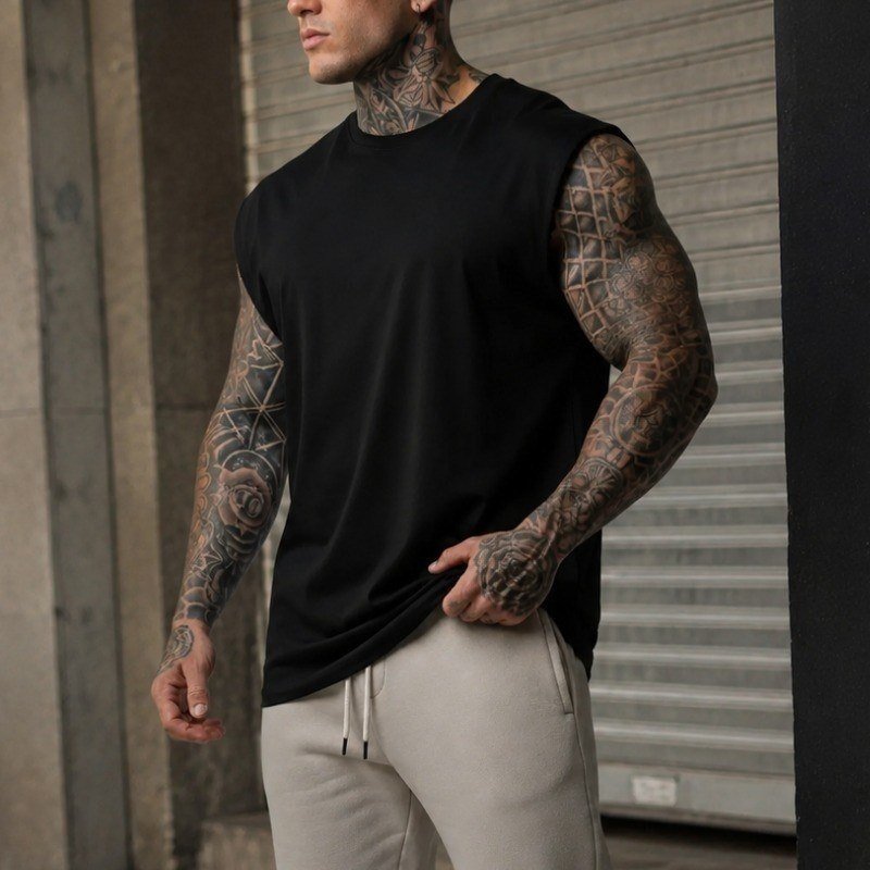 Kit 3 Regata Oversized Machão Streetwear Lisa Casual Básicas