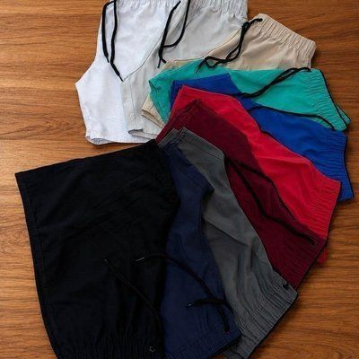 Kit 4 Bermudas Masculina Shorts Praia Tactel Academia Treino (P ao GG)