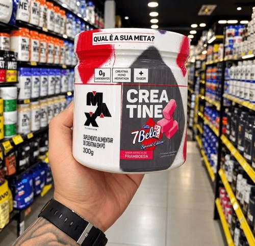 🚨 Creatina Max Titanium 7 Belo em pó x 300g