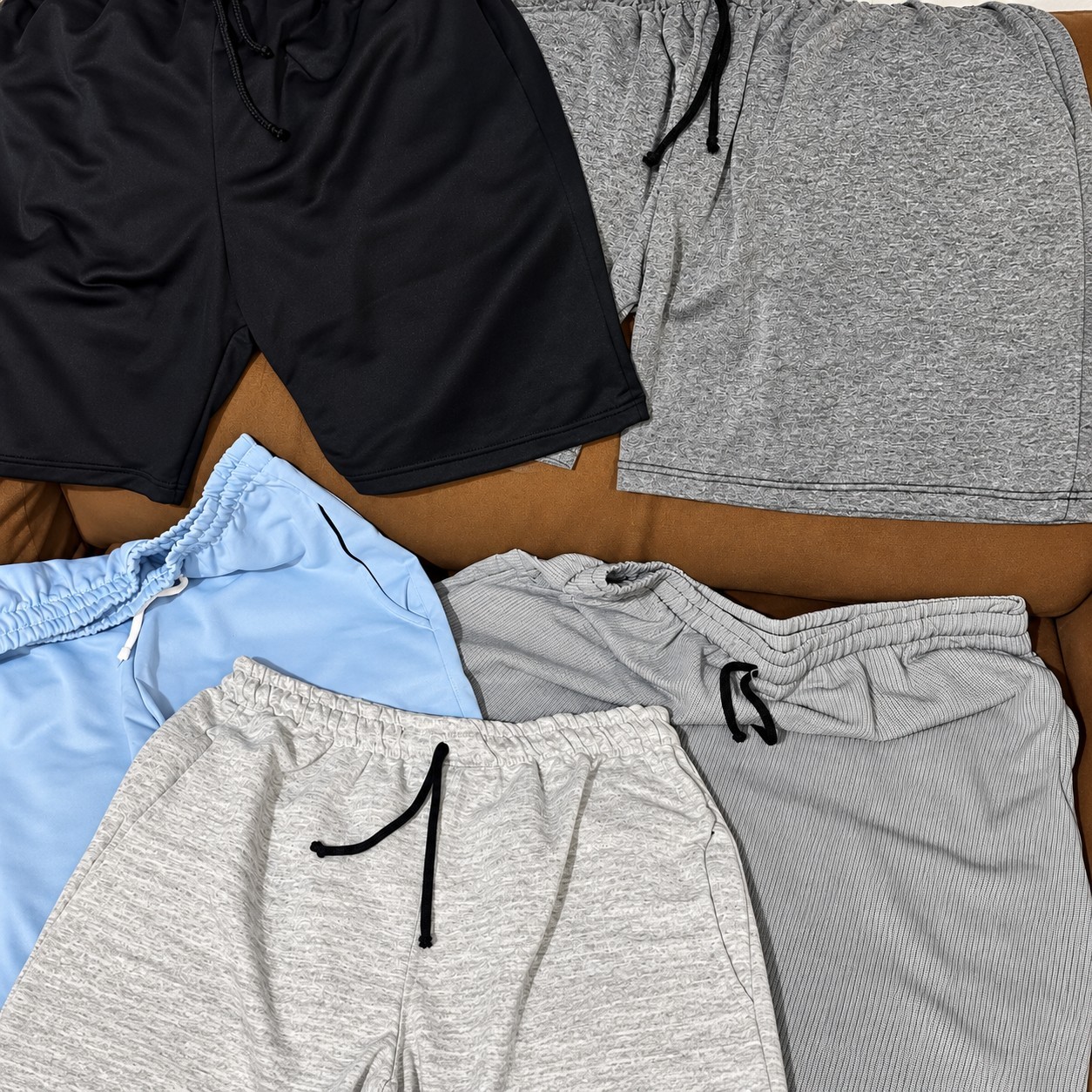 Kit 5 Bermuda Short Moletom Masculino Bolso Academia Corrida (P ao GG)