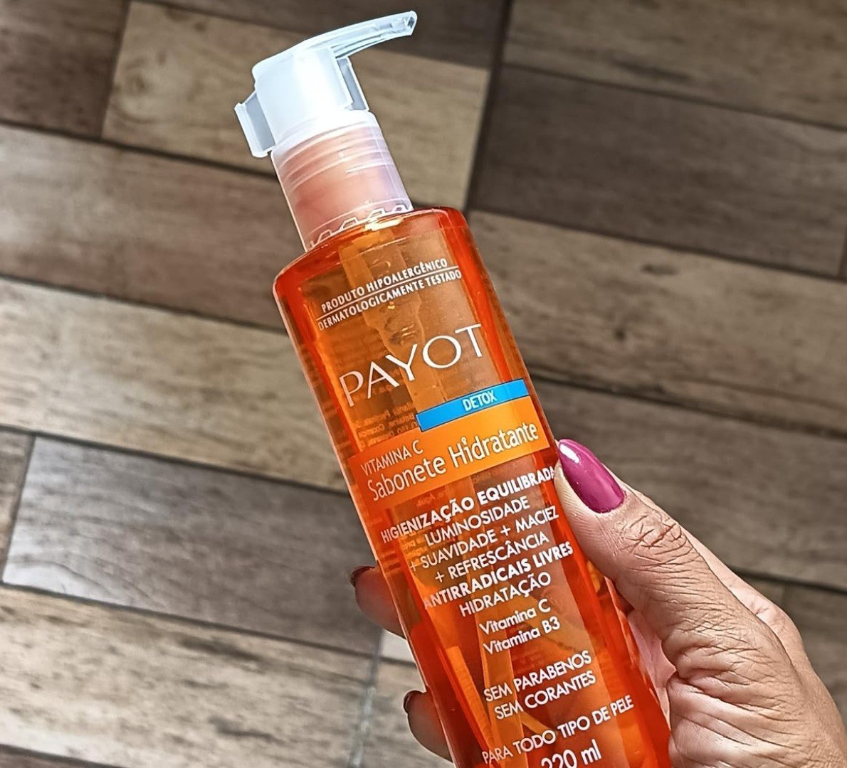 PAYOT Sabonete Liquido Detox, Vitamina C, 220 Ml