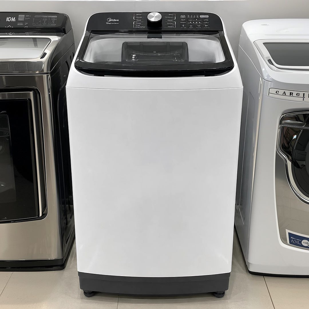 Lavadora de Roupas Midea 15kg Wave Agitador Branca 127V (MA512W150A/WKBR05)