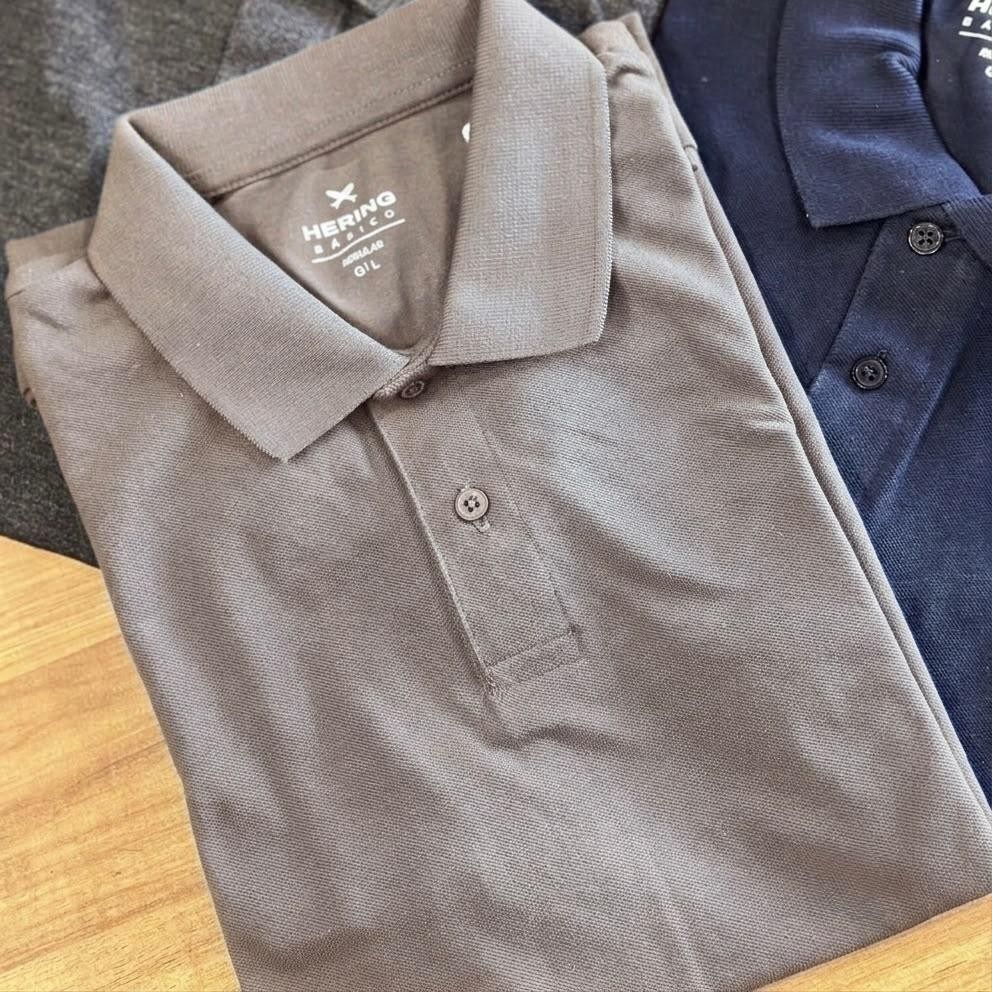 Camisa Polo Básica Masculina Manga Curta Em Piquet Hering (P ao XGG)