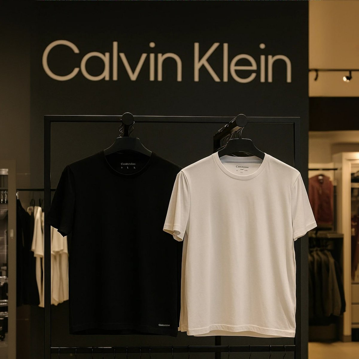 Kit Com 2 Camisetas Masculina Crew-neck Calvin Klein