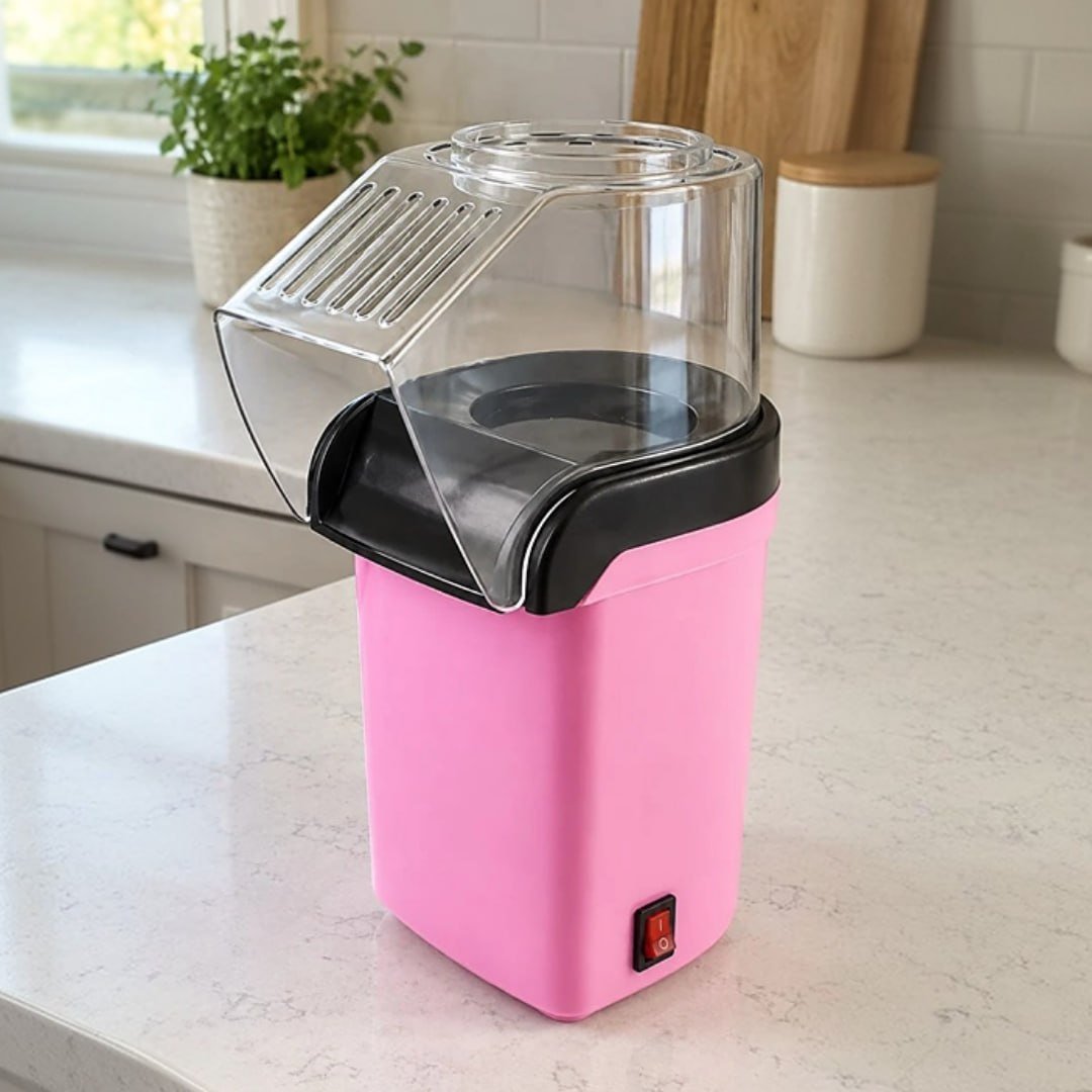 Pipoqueira Elétrica Sem Óleo 1200w Direcionado Sem Óleo Cor Rosa
