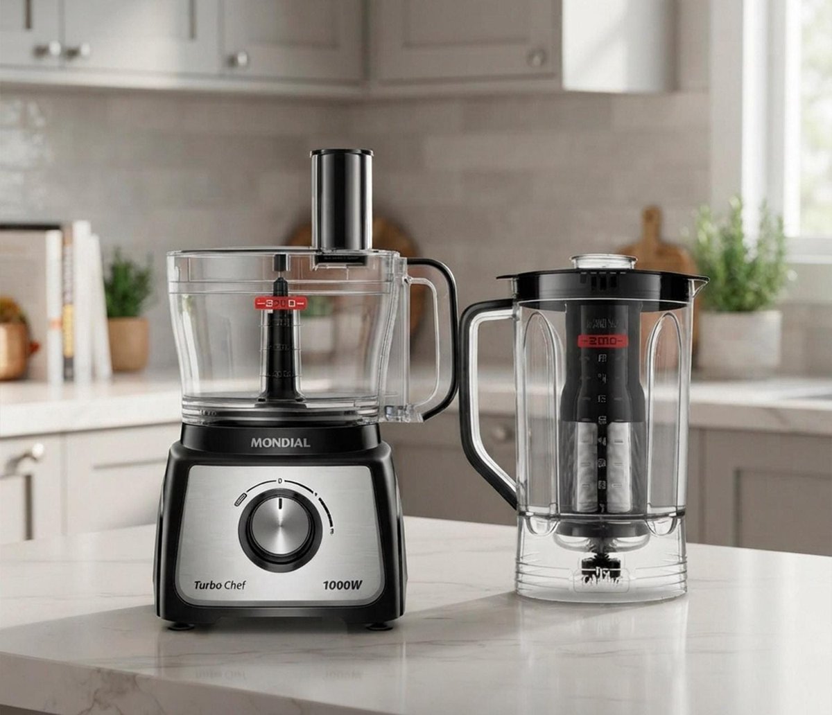 Multiprocessador Turbo Chef 5 em 1 Mondial 1000W (MPN-01-B) ​