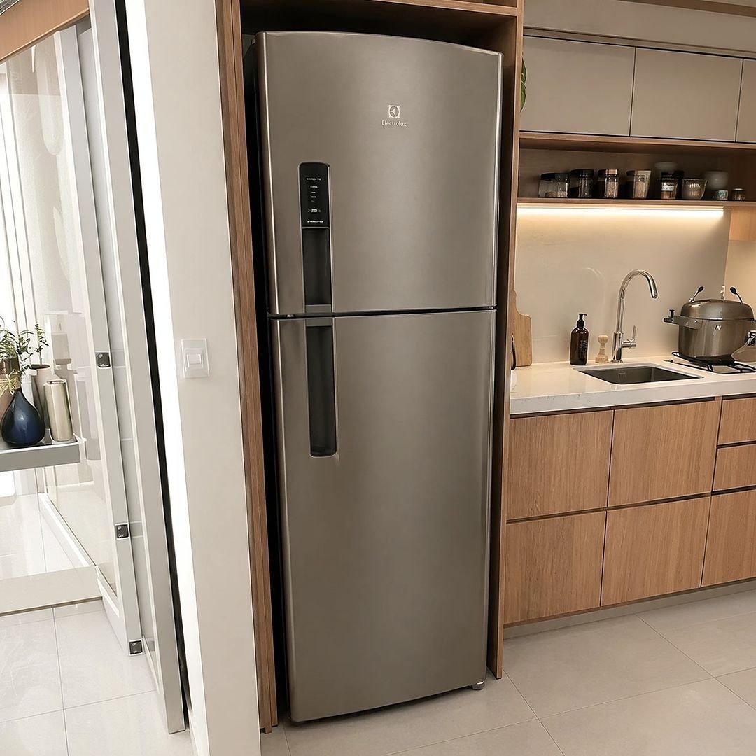 Geladeira Electrolux Frost Free 400l Inverter Inox (if44s) Cinza 110V