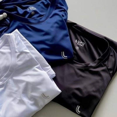 Kit 2 Camiseta Dry Masculina Fit Lupo Básica Academia
