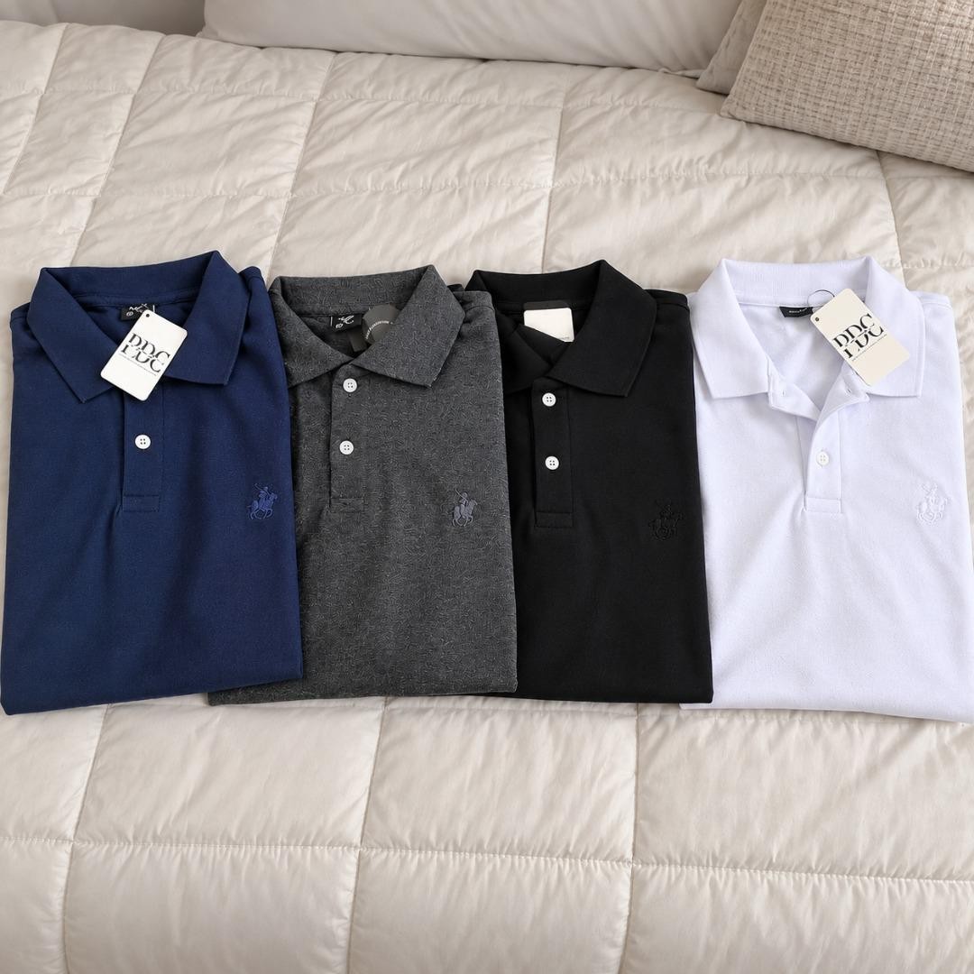 Kit 2 Camisa Polo Piquet Masculina Casual Premium (P ao GG)