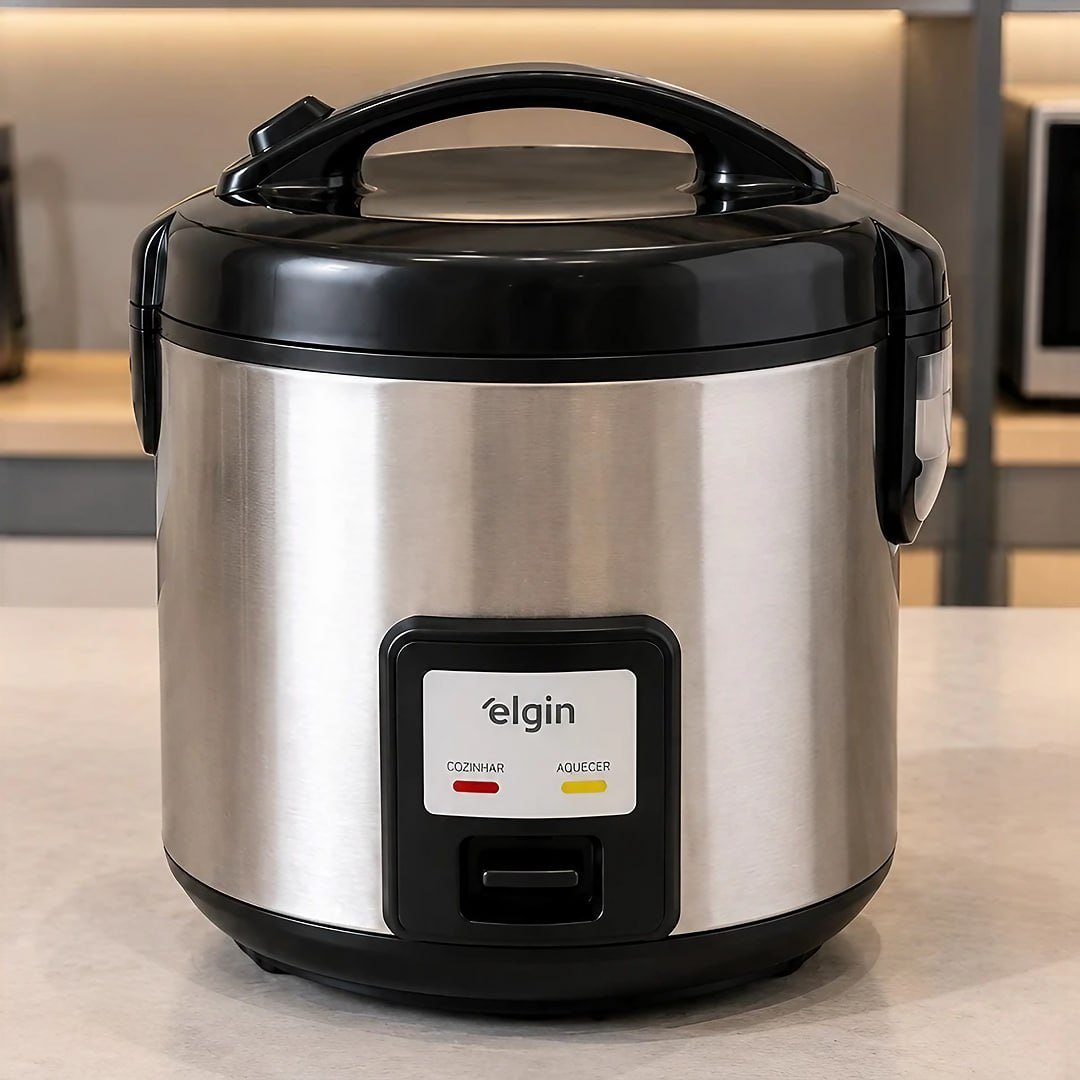 Panela de Arroz Elétrica Elgin Capacidade 5 Xícaras 1 Litro 400W 110V