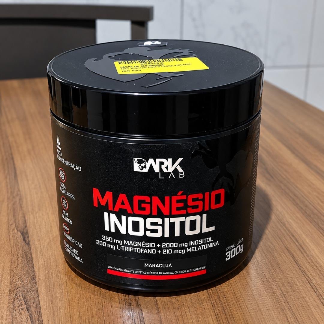 Magnésio E Inositol Taurina Melatonina 300g Dark Lab 50 Doses