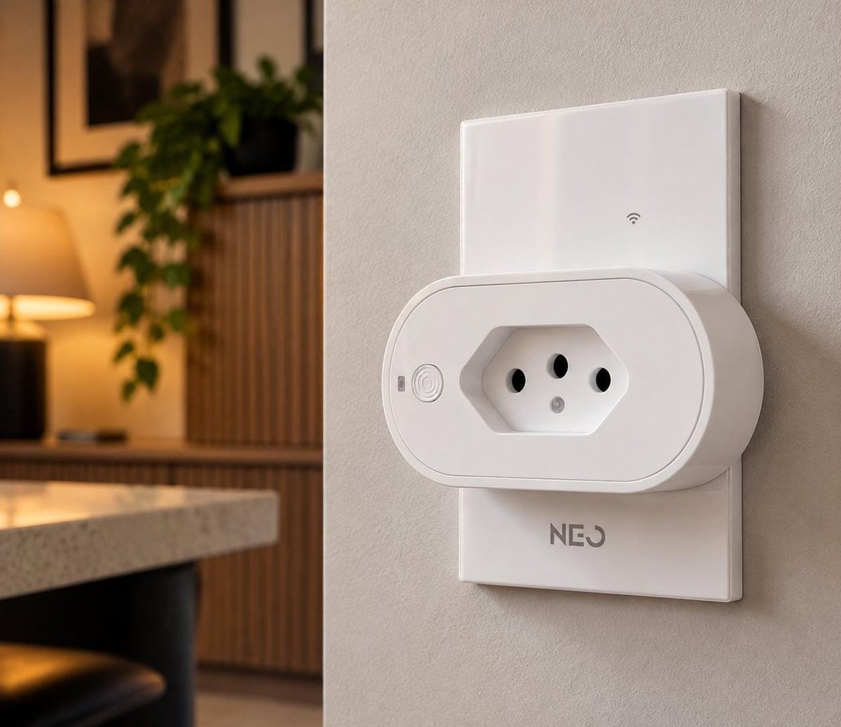 Tomada Inteligente Wi-fi 2.4 GHz 20A Bivolt Neo Avant ​