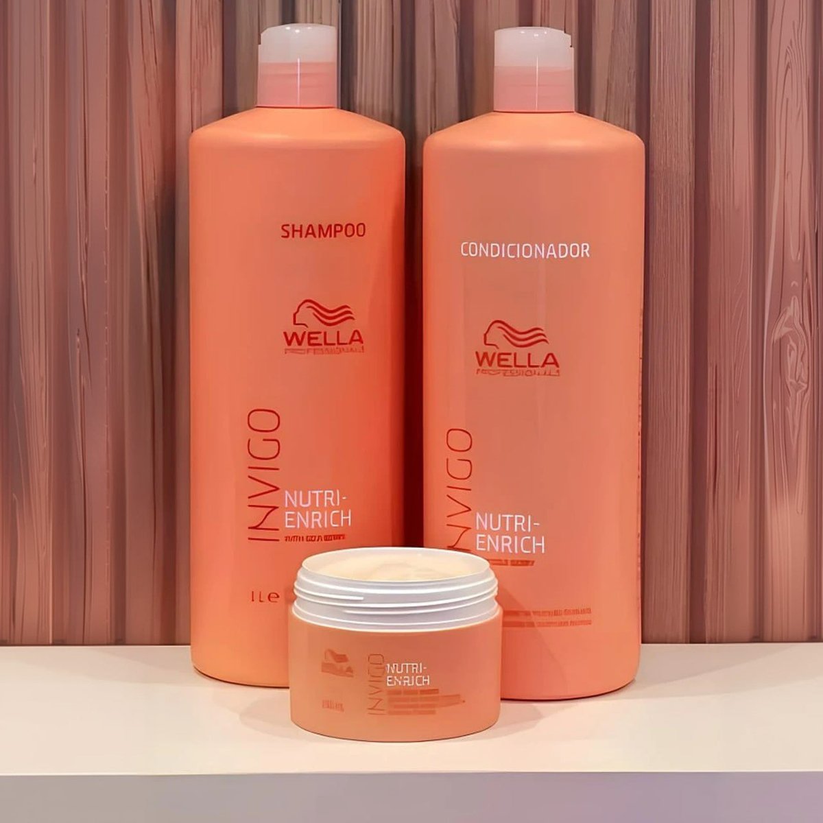 Wella Invigo Nutri Enrich Sh E Cond 1l, Máscara 150ml