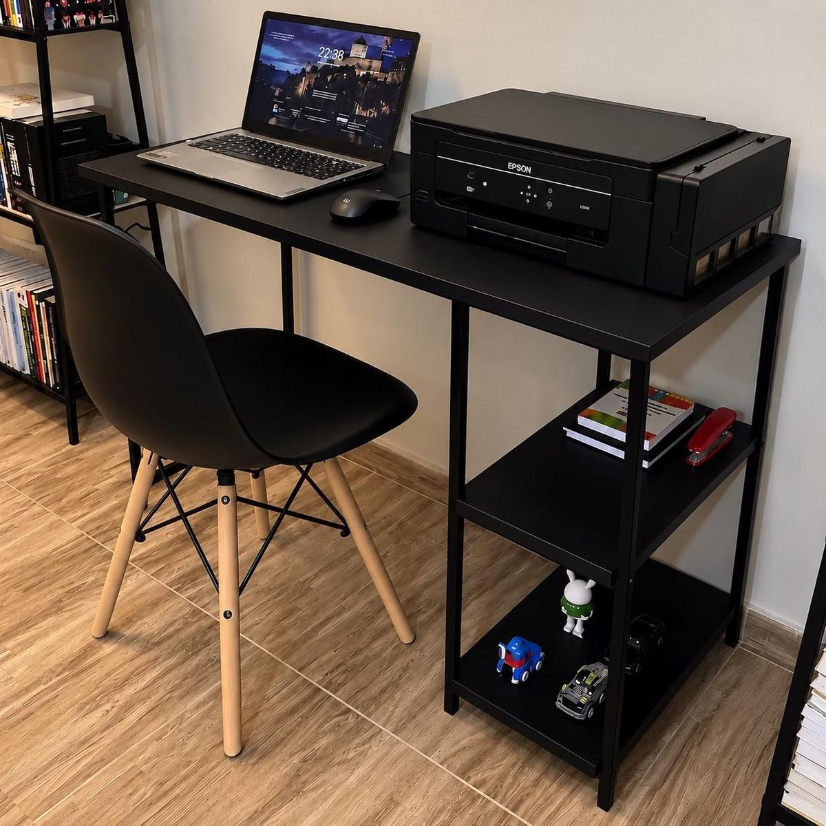 Escrivaninha Mesa Office Estudo Industrial 1,10m