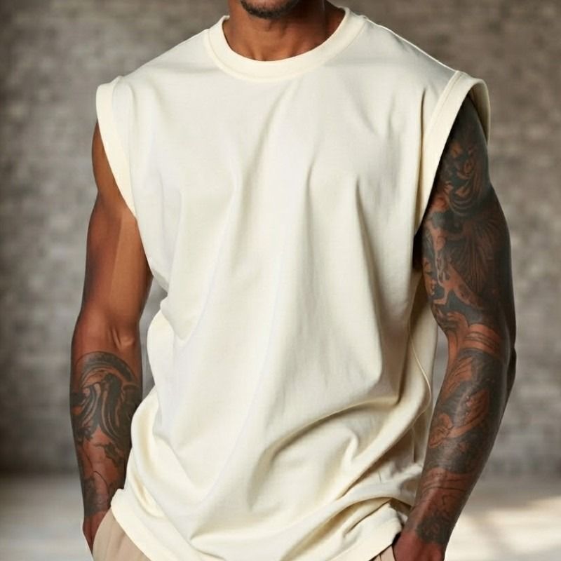 Regata Masculina Oversized Machão Muscle 100% Algodão (P ao GG)