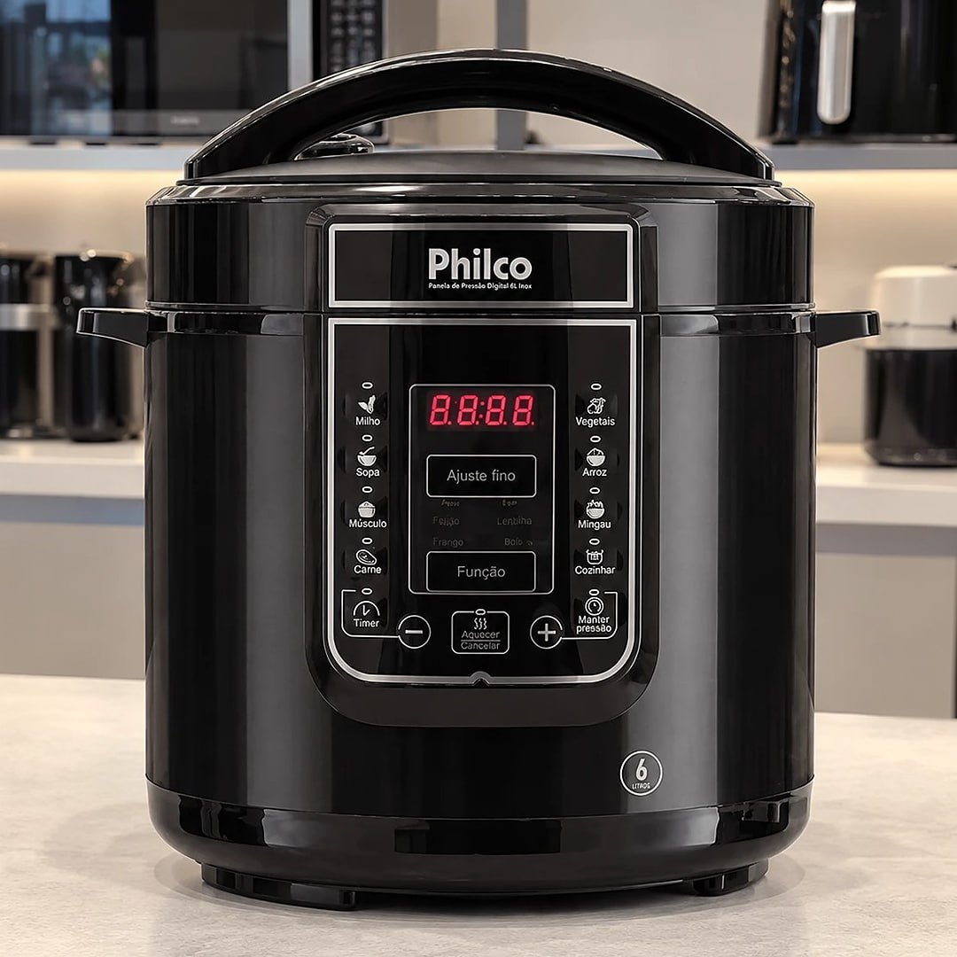Panela De Pressão Elétrica Philco Ppp01p 6L 110V
