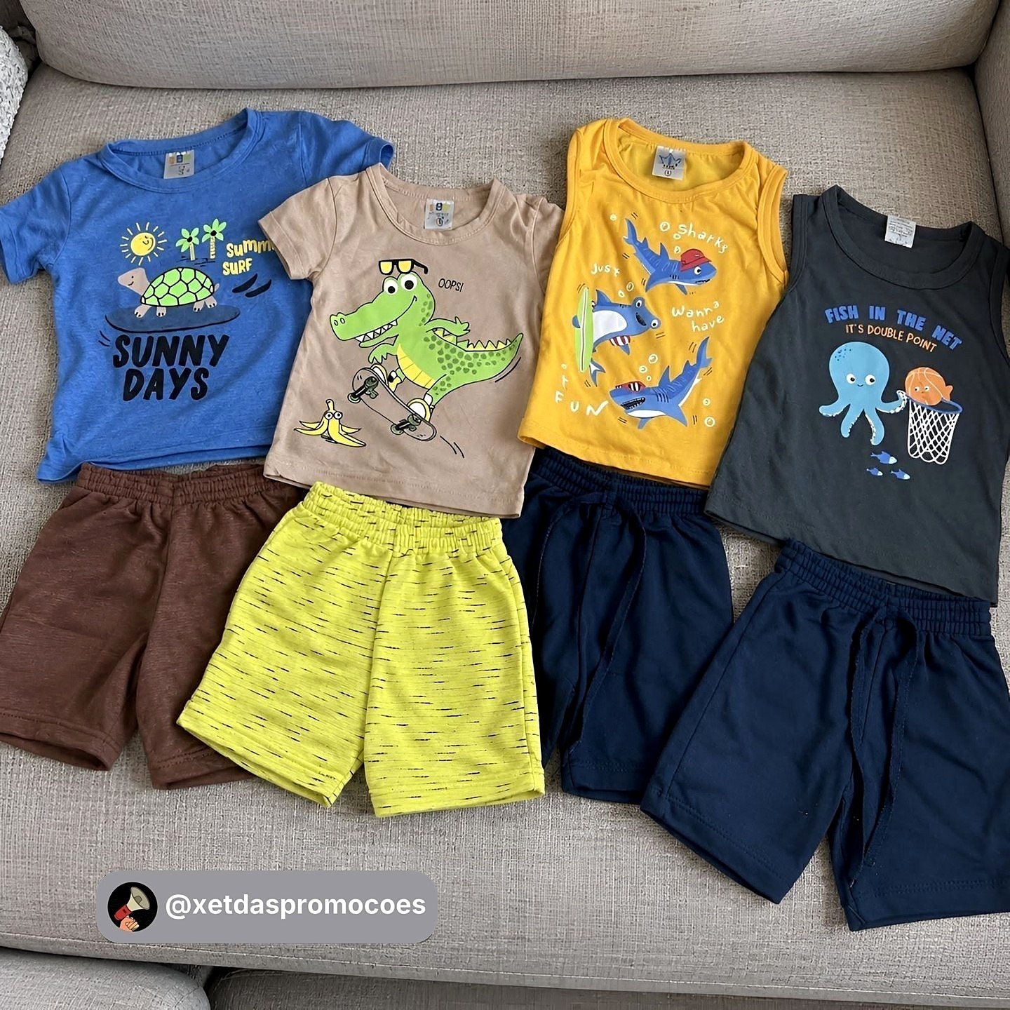 👕 Kit 10 Peças Conjunto Infantil Menino