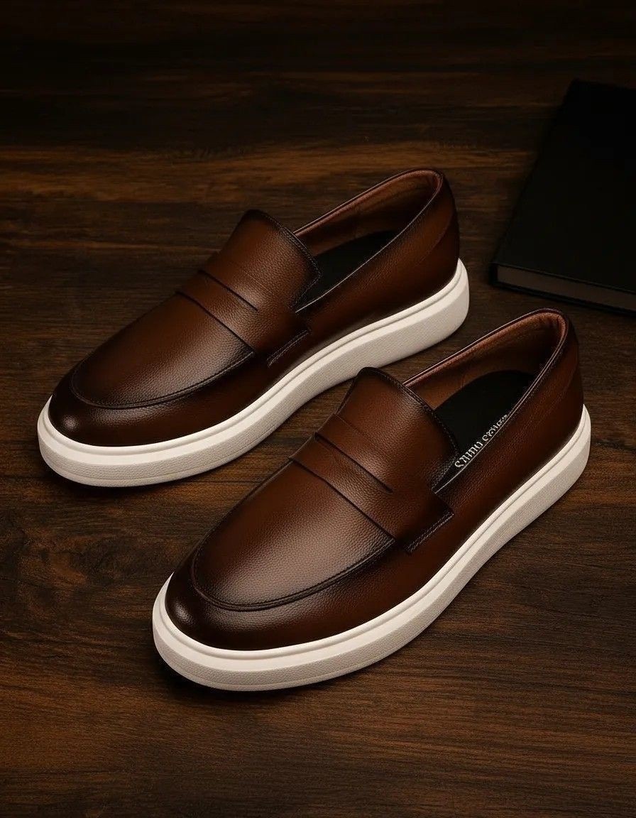 Sapato Loafer Masculino Mocassim Couro Casual Comfort Luxo (37 ao 43)