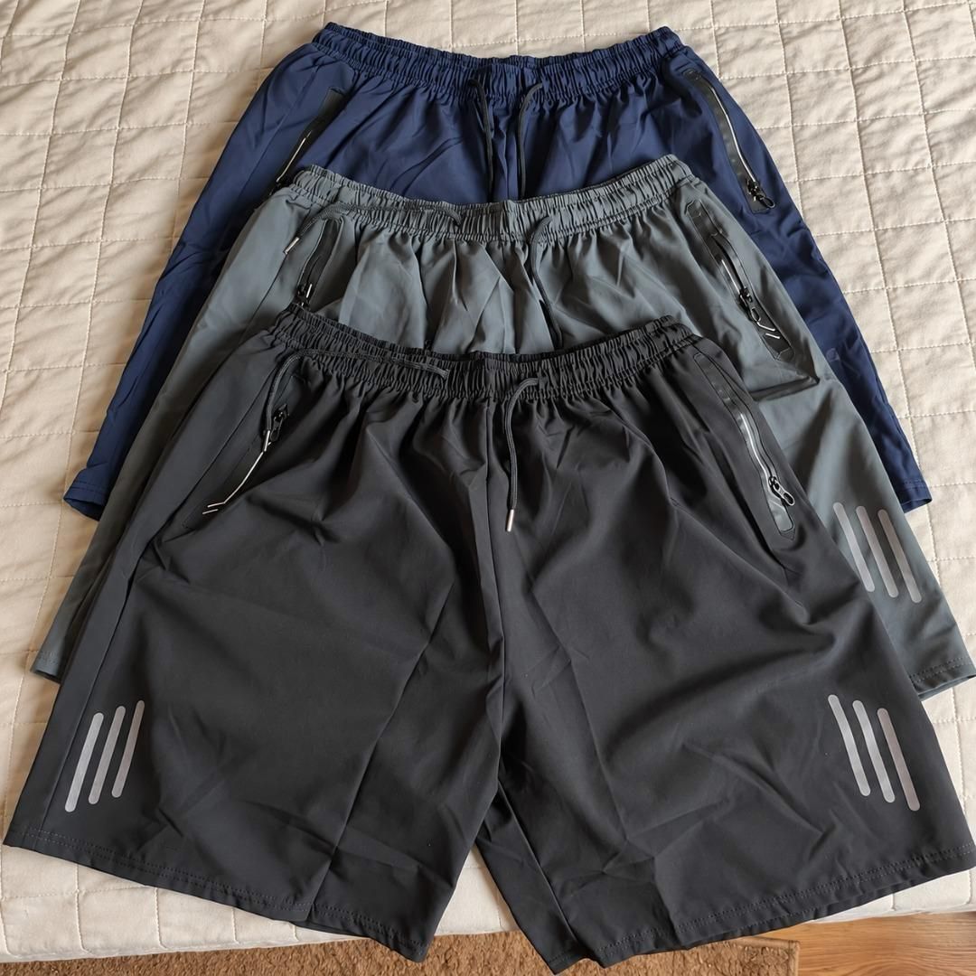 Kit com 3 Bermudas Seda Secagem Rápida