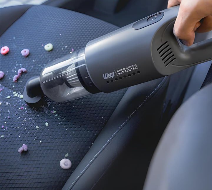 WAP Aspirador de Pó Automotivo Car 12V2, Portátil, 420ml, com Recipiente Removível e Filtro Lavável, 180W 12VDC