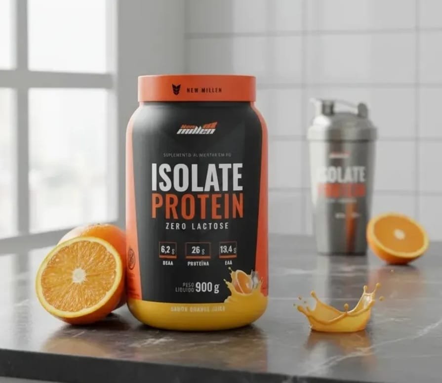 Whey Isolado 900g Suco de Laranja - New Millen