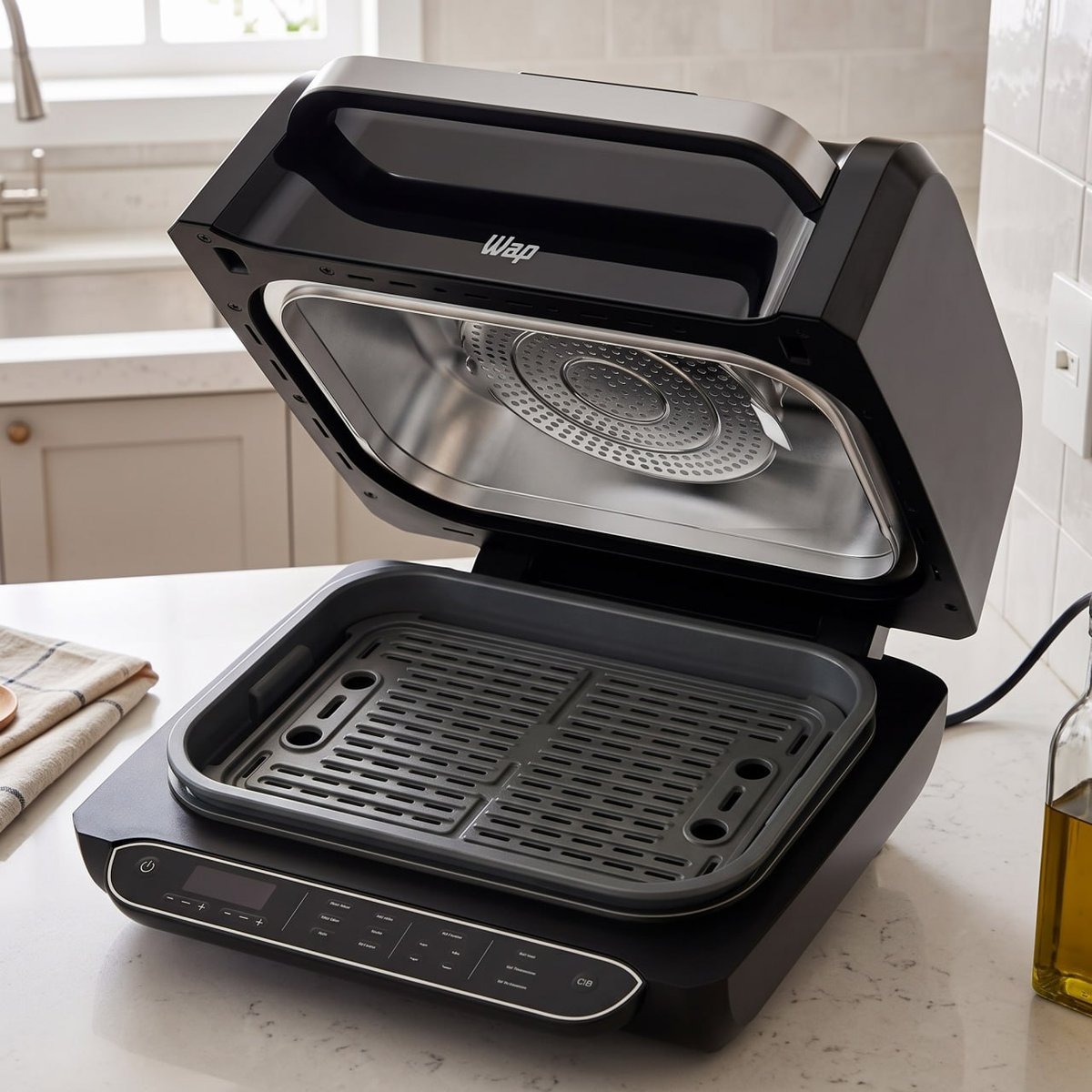 Fritadeira Elétrica Air Fryer 8 em 1 Wap Barbecue Heat Digital Wc Ab1030 127V