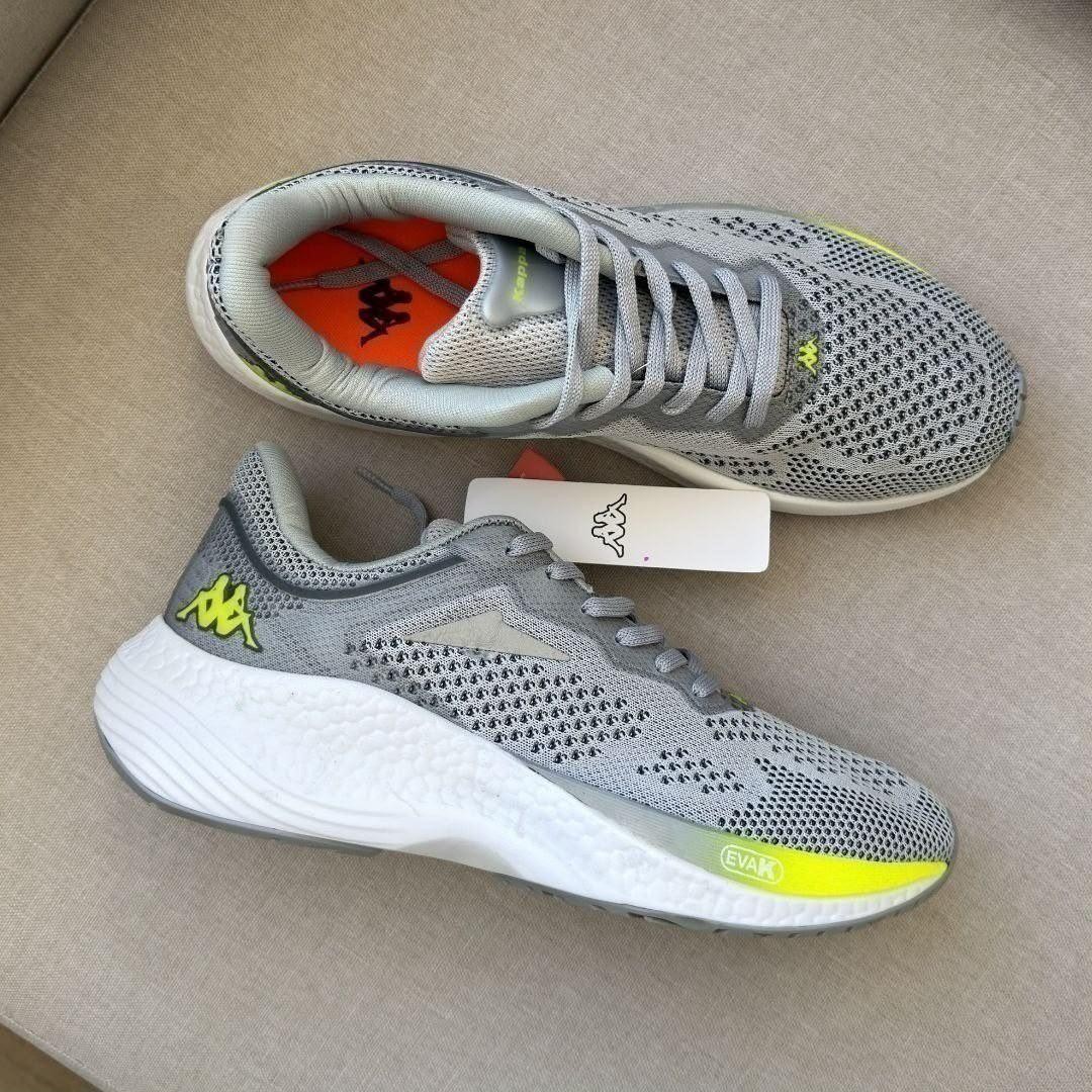 Tênis Kappa Pulse Evo Masculino Cinza-amarelo Limão (36 ao 43)