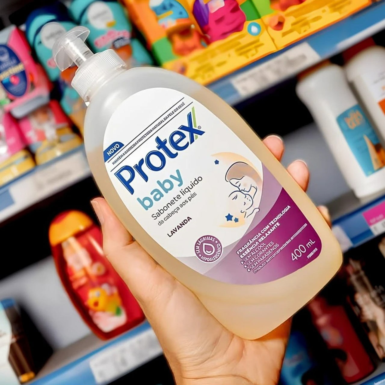 Sabonete Líquido para bebês Protex Baby Lavanda 400ml