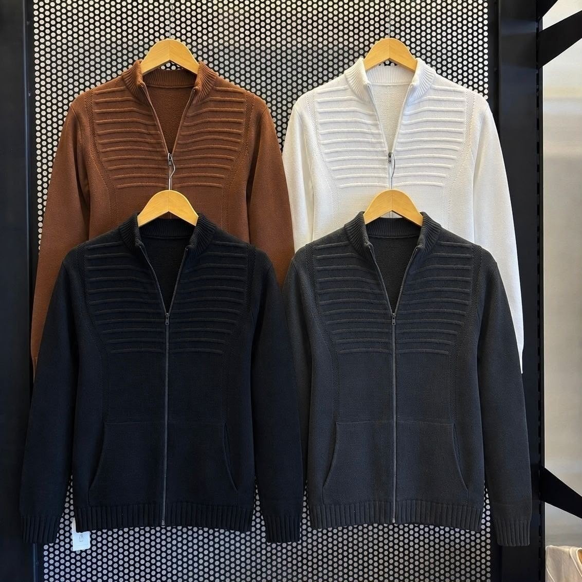 Jaqueta Masculina Blusa De Frio Malha Grossa Ziper E Bolso (P ao GG)