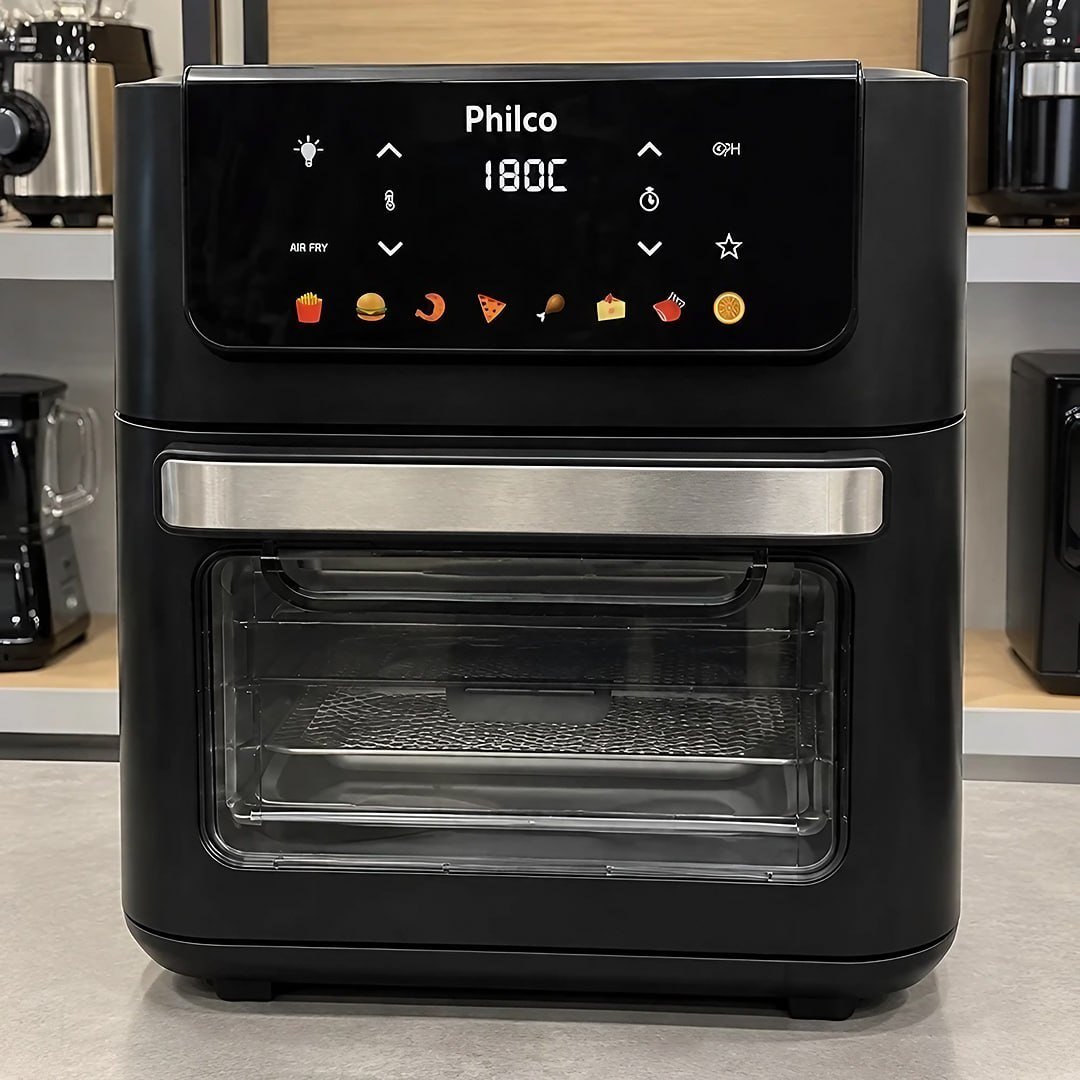 Fritadeira Air Fryer Oven 11 Litros 1800w 8 Funções Philco PAF11B
