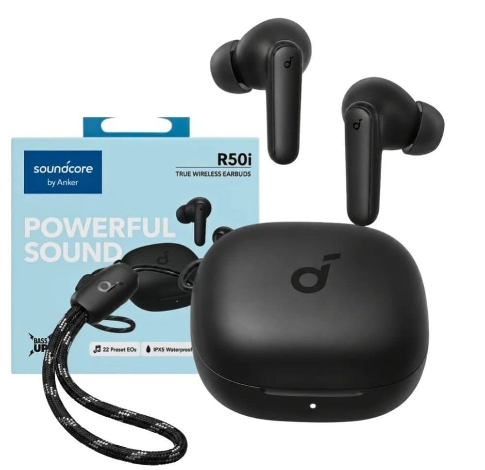 soundcore R50i da Anker, Fone de Ouvido Bluetooth 5.3 Sem Fio, 2 Mics IA