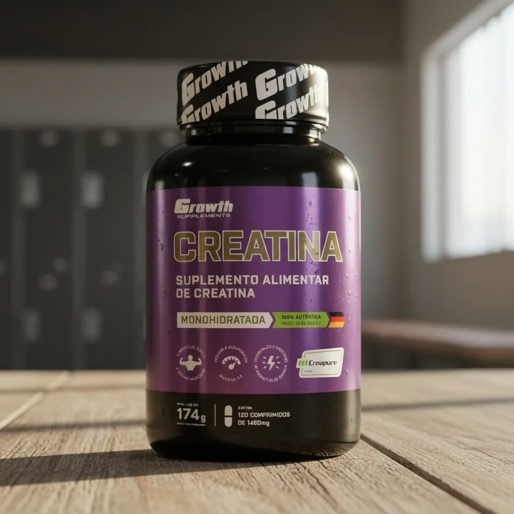 Creatina Creapure®️ 120 Comprimidos Growth Supplements Neutro