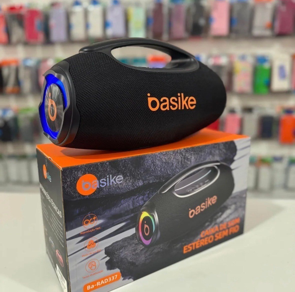 Caixa De Som Basike Boombox Plus 80w 9000mah