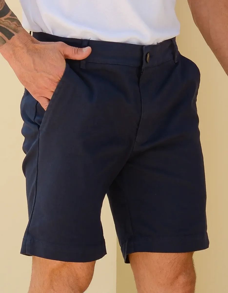 Shorts Masculino Sarja Alfaiataria Chino Sport Fino Social (38 ao 48)
