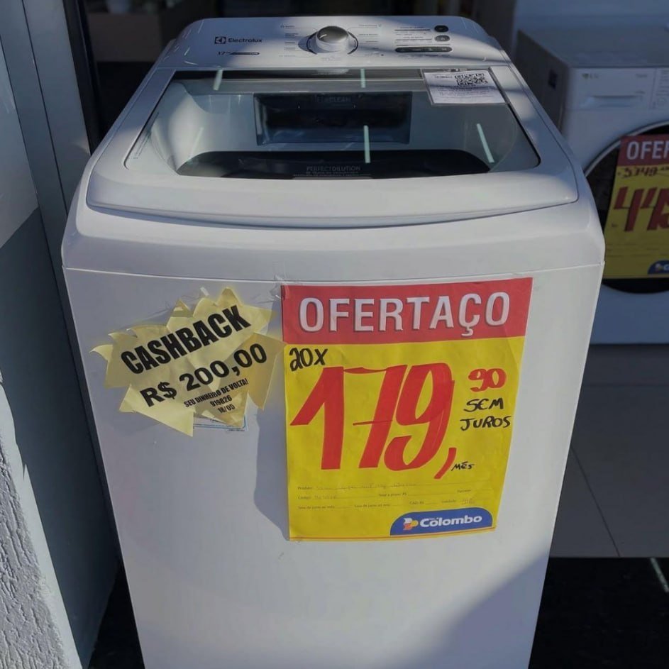 Máquina de Lavar 17kg Electrolux Essential Care com Cesto Inox, Jet&Clean e Ultra Filter (LED17)