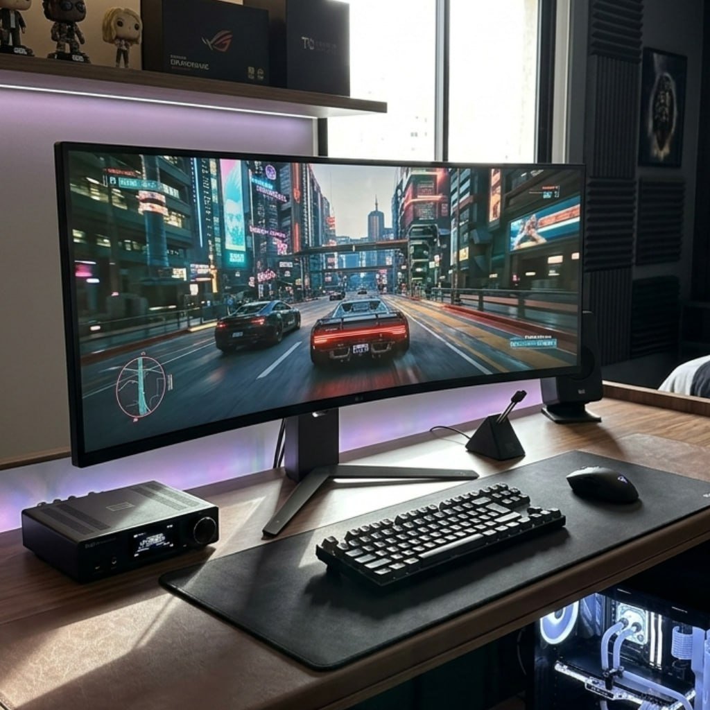 Monitor Gamer LG UltraGear Curvo 34"- QuadHD 34G600A