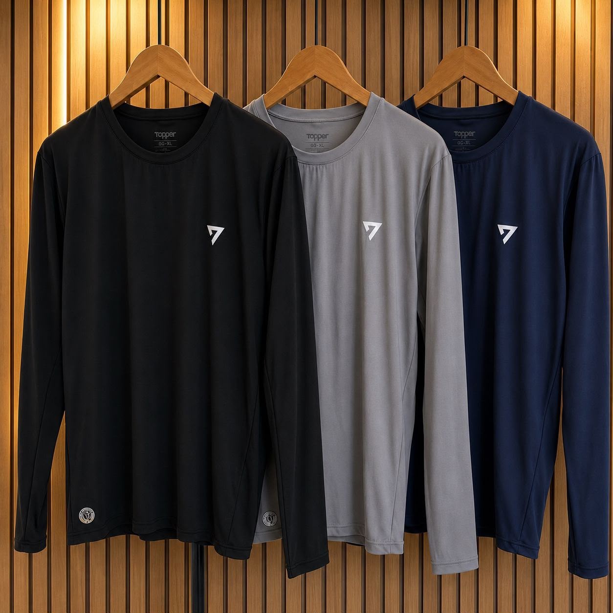 Kit 3 Camisetas Térmicas Masculina Segunda Pele Camisa Uv50 (P ao GG)