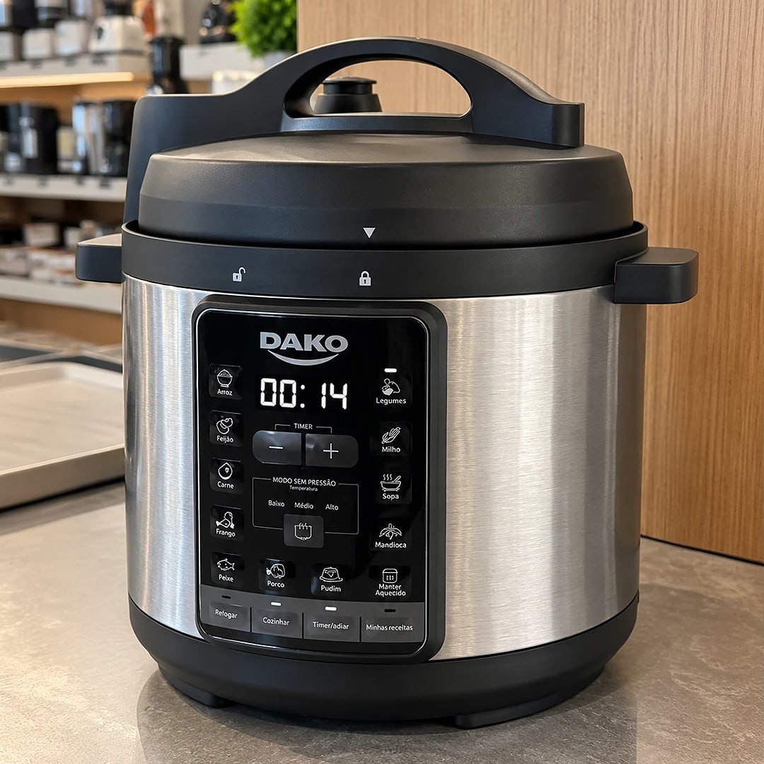 Panela De Pressão Elétrica Dako 1000w 6L 60 Hz 127V