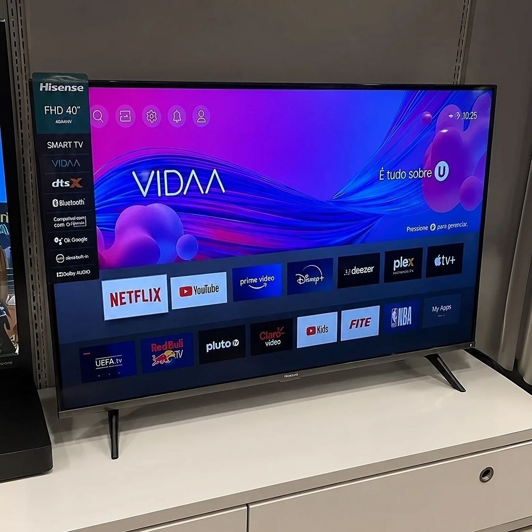 Smart TV Hisense FHD 40" Polegadas 40A4NV com HDR10