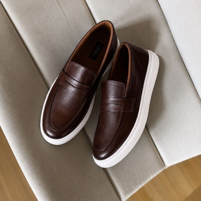 Sapato Loafer Masculino Mocassim Couro Casual Comfort Luxo (37 ao 46)