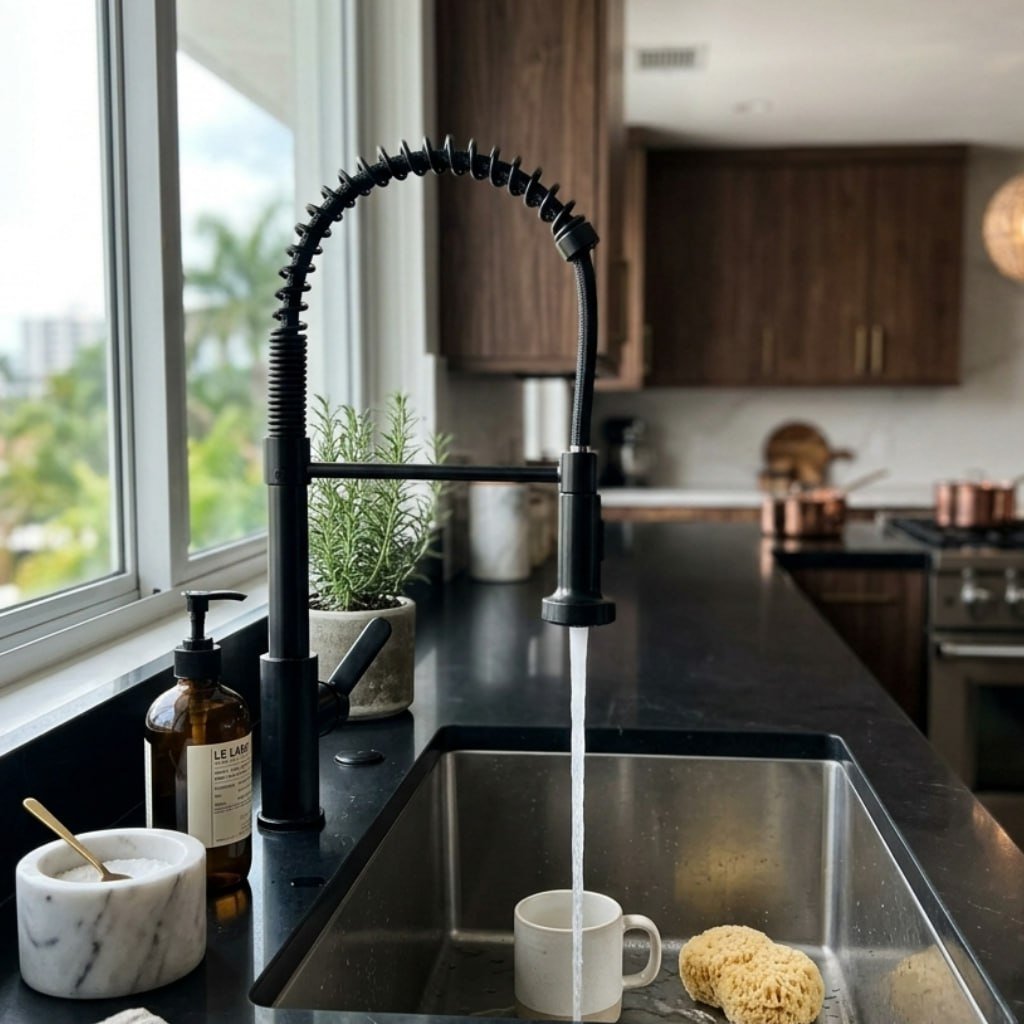 Torneira Cozinha Monocomando Parede Ou Bancada Extensivel