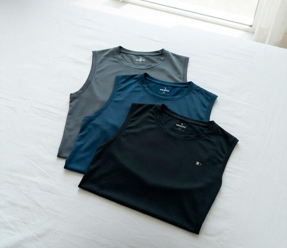 Kit 3 Regata Dry-fit Lisa Masculina Sandrini Academia Casual - P ao GG ​