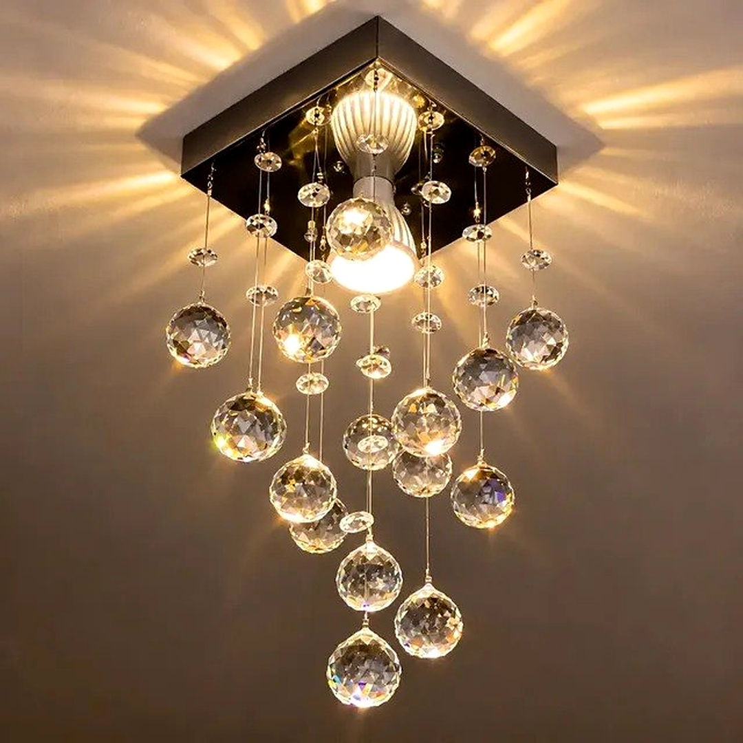 ✨ Lustre Cristal Acrílico Quarto Apartamento